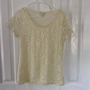 Banana Republic lace tee